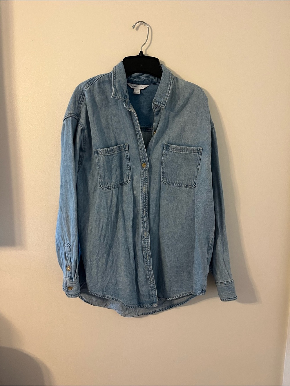 Old Navy Light Blue Denim Shirt Jacket